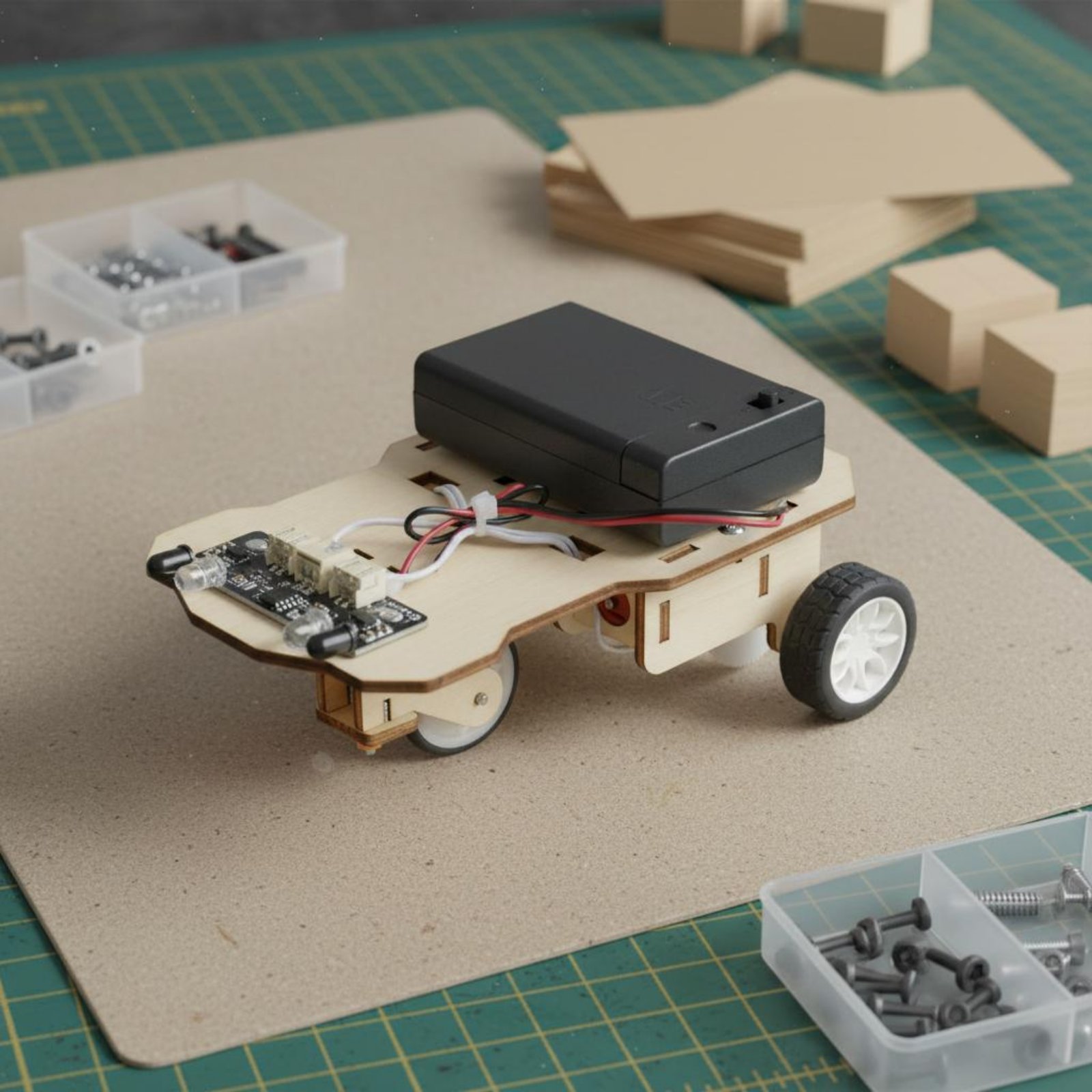 Science Kit - Kit de véhicule intelligent en bois