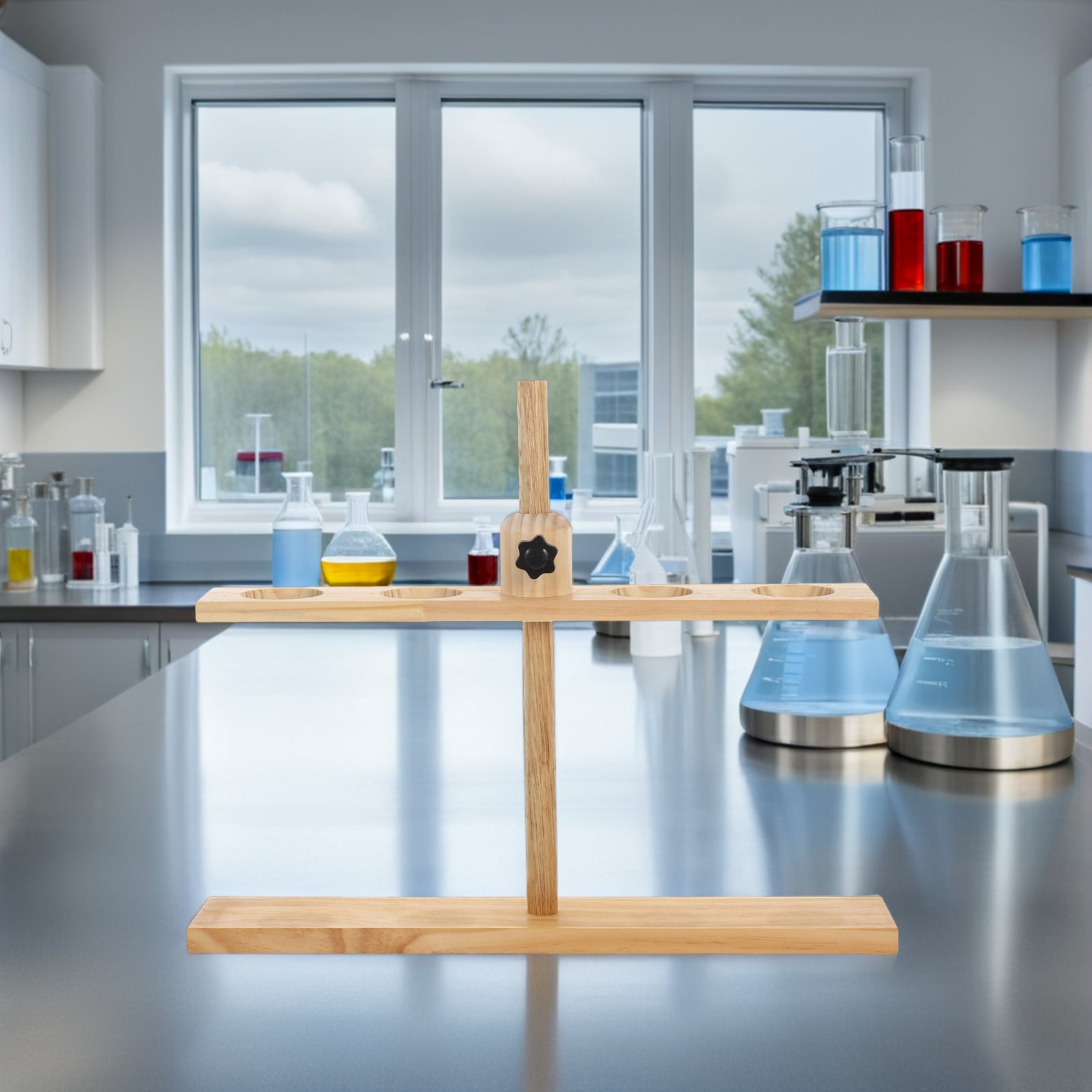 Support en bois à 4 trous pour - Science Experiment avis et prix